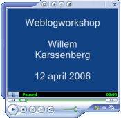 Weblog Workshop Willem Karssenberg